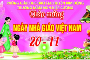 Chương Trình  " Chào Mừng Ngày Nhà Giáo Việt Nam 20/11" trường Mầm non Hiệp Cường